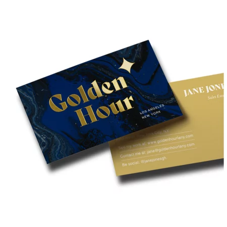 Gold Foil Business cards
