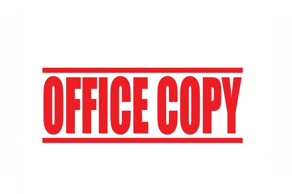 Office Copy Stamp in Dubai