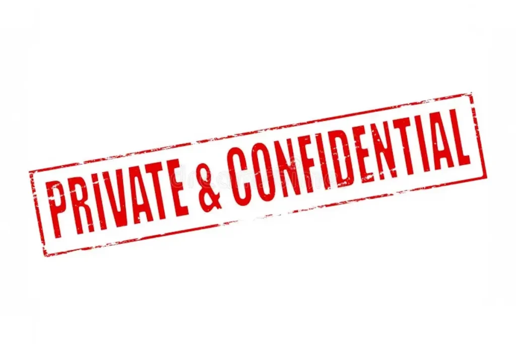 Private and Confidential Stamps in Dubai