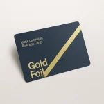 Gold Foil Business Card with Matt Laminated Finish
