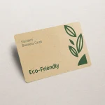 Eco-friendly business cards made from 300gsm recycled paper