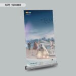 Extra Wide Roll-U Banner Size 150x200