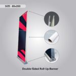 Double Sided Roll Up Banner Size 85x200 cm
